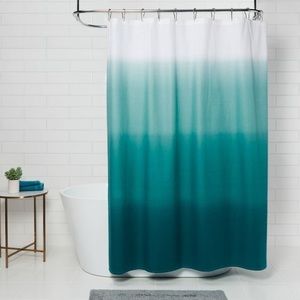 🐠THRESHOLD SEAFOAM SHOWER CURTAIN (NWOT)